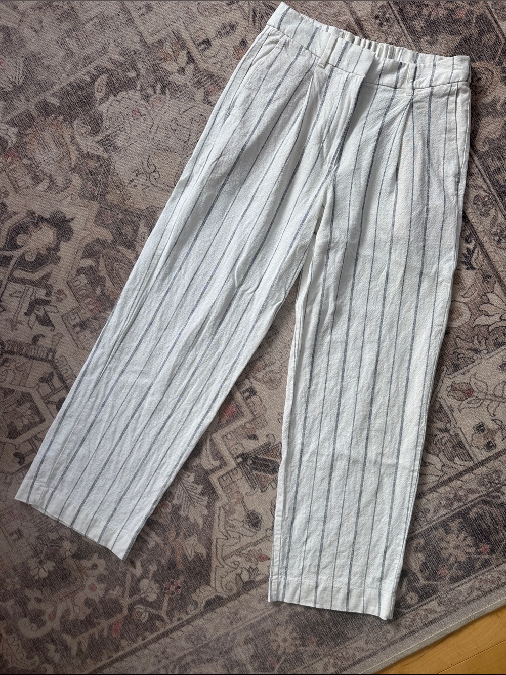 Old Navy Petite linen wide leg trousers - Picture 1 of 3